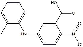 5-[(2-methylphenyl)amino]-2-nitrobenzoic acid Struktur