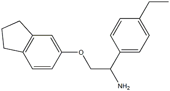 5-[2-amino-2-(4-ethylphenyl)ethoxy]-2,3-dihydro-1H-indene Structure
