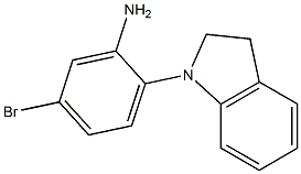 5-bromo-2-(2,3-dihydro-1H-indol-1-yl)aniline Struktur