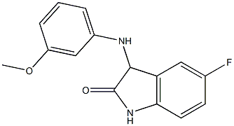5-fluoro-3-[(3-methoxyphenyl)amino]-2,3-dihydro-1H-indol-2-one Struktur