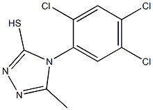 5-methyl-4-(2,4,5-trichlorophenyl)-4H-1,2,4-triazole-3-thiol Struktur