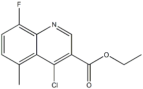 ethyl 4-chloro-8-fluoro-5-methylquinoline-3-carboxylate Struktur