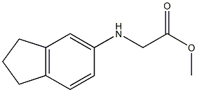 methyl 2-(2,3-dihydro-1H-inden-5-ylamino)acetate Struktur