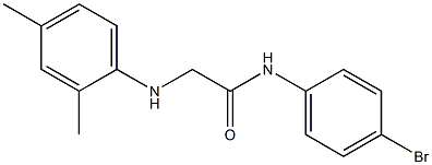 N-(4-bromophenyl)-2-[(2,4-dimethylphenyl)amino]acetamide Struktur
