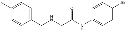 N-(4-bromophenyl)-2-{[(4-methylphenyl)methyl]amino}acetamide Struktur