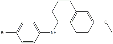 N-(4-bromophenyl)-6-methoxy-1,2,3,4-tetrahydronaphthalen-1-amine Struktur