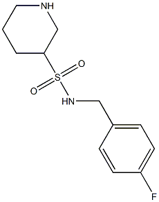 N-(4-fluorobenzyl)piperidine-3-sulfonamide Struktur