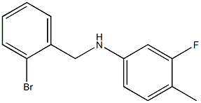 N-[(2-bromophenyl)methyl]-3-fluoro-4-methylaniline Struktur