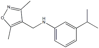 N-[(3,5-dimethyl-1,2-oxazol-4-yl)methyl]-3-(propan-2-yl)aniline Struktur