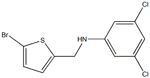 N-[(5-bromothiophen-2-yl)methyl]-3,5-dichloroaniline Struktur