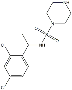 N-[1-(2,4-dichlorophenyl)ethyl]piperazine-1-sulfonamide Struktur