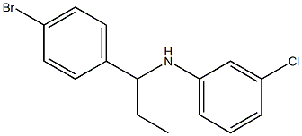 N-[1-(4-bromophenyl)propyl]-3-chloroaniline Struktur