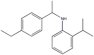 N-[1-(4-ethylphenyl)ethyl]-2-(propan-2-yl)aniline Structure