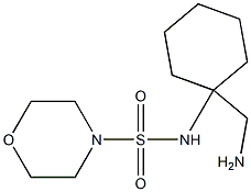 N-[1-(aminomethyl)cyclohexyl]morpholine-4-sulfonamide Struktur