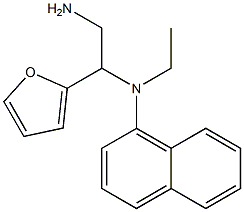 N-[2-amino-1-(furan-2-yl)ethyl]-N-ethylnaphthalen-1-amine Struktur
