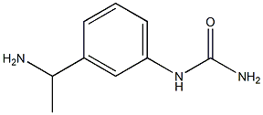 N-[3-(1-aminoethyl)phenyl]urea Struktur