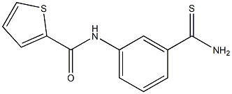 N-[3-(aminocarbonothioyl)phenyl]thiophene-2-carboxamide Struktur