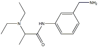 N-[3-(aminomethyl)phenyl]-2-(diethylamino)propanamide Struktur