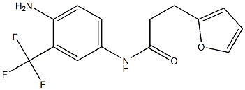 N-[4-amino-3-(trifluoromethyl)phenyl]-3-(furan-2-yl)propanamide Struktur