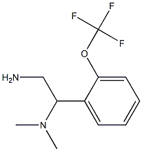 N-{2-amino-1-[2-(trifluoromethoxy)phenyl]ethyl}-N,N-dimethylamine Struktur