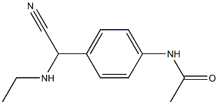 N-{4-[cyano(ethylamino)methyl]phenyl}acetamide Struktur