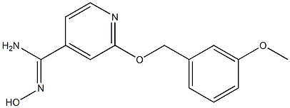 N'-hydroxy-2-[(3-methoxybenzyl)oxy]pyridine-4-carboximidamide Structure