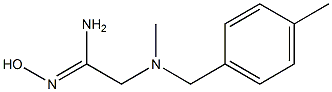 N'-hydroxy-2-{methyl[(4-methylphenyl)methyl]amino}ethanimidamide Struktur