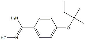 N'-hydroxy-4-[(2-methylbutan-2-yl)oxy]benzene-1-carboximidamide Struktur