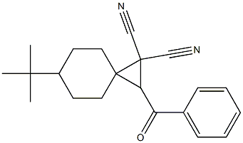 2-benzoyl-6-tert-butylspiro[2.5]octane-1,1-dicarbonitrile Struktur