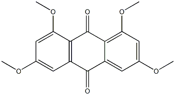 1,3,6,8-tetramethoxyanthra-9,10-quinone Struktur