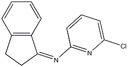 6-chloro-N-(2,3-dihydro-1H-inden-1-ylidene)-2-pyridinamine Struktur