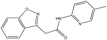 2-(1,2-benzisoxazol-3-yl)-N-(5-methyl-2-pyridinyl)acetamide Struktur