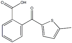 2-[(5-methyl-2-thienyl)carbonyl]benzoic acid Struktur
