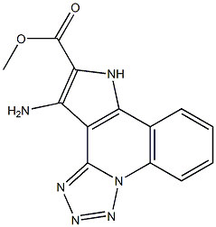 methyl 11-amino-9H-pyrrolo[3,2-c]tetraazolo[1,5-a]quinoline-10-carboxylate Struktur