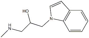 1-(1H-indol-1-yl)-3-(methylamino)-2-propanol Struktur