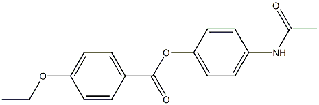 4-(acetylamino)phenyl 4-ethoxybenzoate Struktur