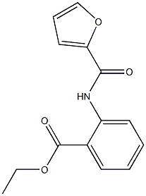 ethyl 2-(2-furoylamino)benzoate Struktur