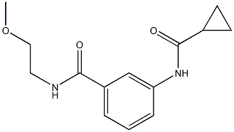 3-[(cyclopropylcarbonyl)amino]-N-(2-methoxyethyl)benzamide Struktur