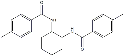 4-methyl-N-{2-[(4-methylbenzoyl)amino]cyclohexyl}benzamide Struktur