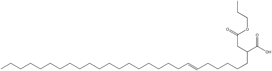 2-(6-Hexacosenyl)succinic acid 1-hydrogen 4-propyl ester Struktur