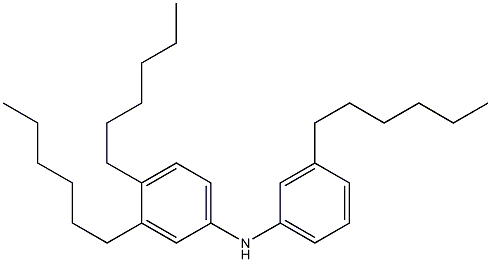 3,3',4'-Trihexyl[iminobisbenzene] Struktur