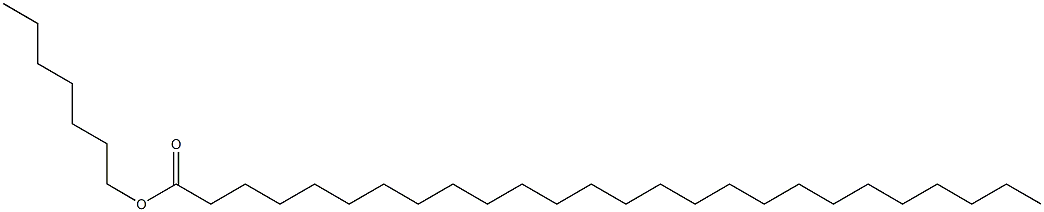 Hexacosanoic acid heptyl ester Struktur