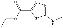5-(Methylamino)-1,3,4-thiadiazole-2-carboxylic acid ethyl ester Struktur