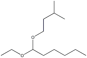Hexanal ethyl(3-methylbutyl)acetal Struktur