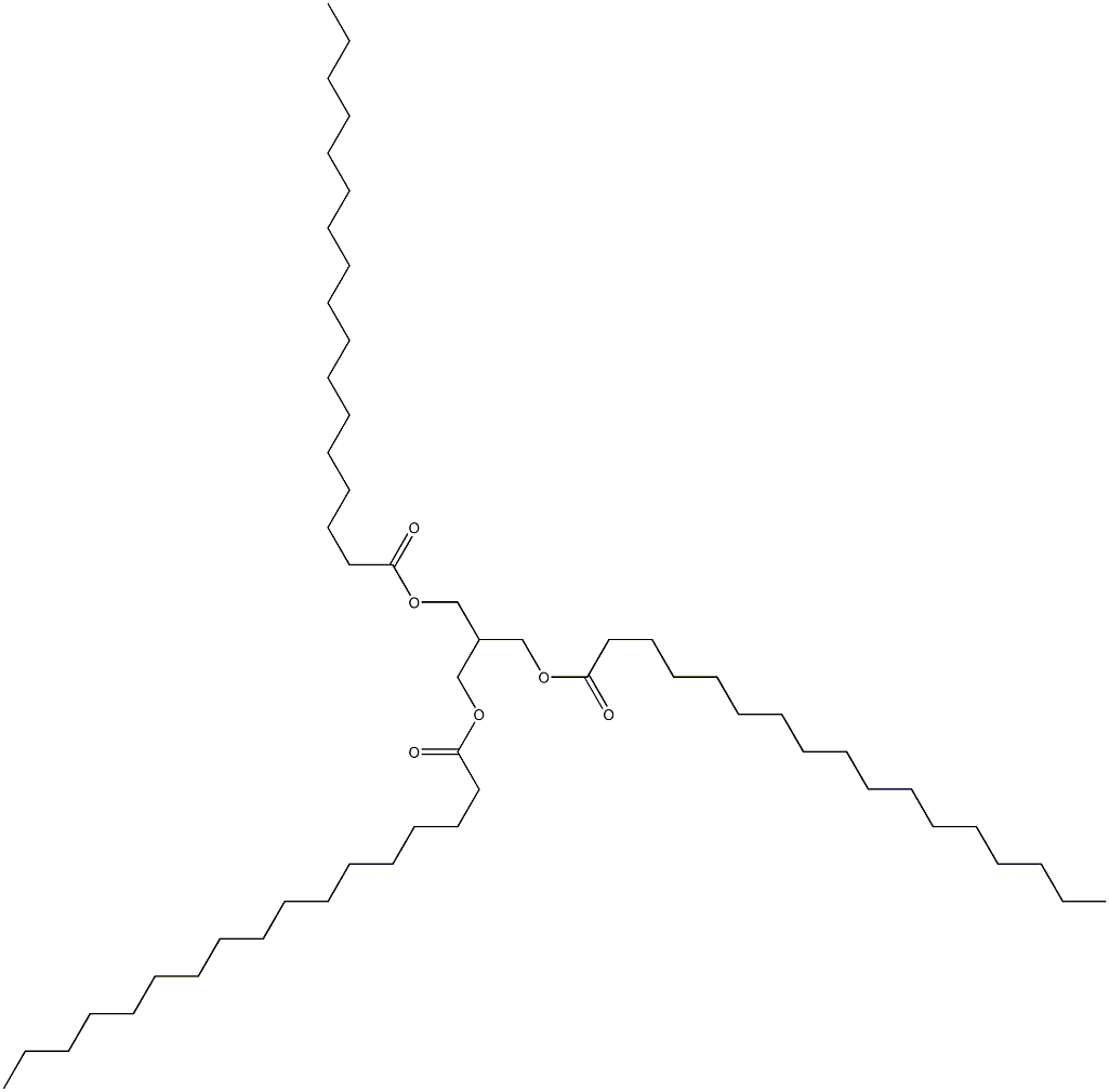 2-[(Heptadecanoyloxy)methyl]-1,3-propanediol diheptadecanoate Struktur