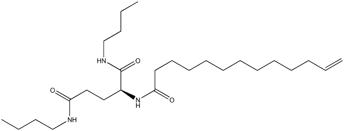 N2-(12-Tridecenoyl)-N1,N5-dibutylglutaminamide Struktur