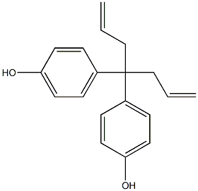 4,4'-(1,6-Heptadiene-4,4-diyl)bisphenol Struktur