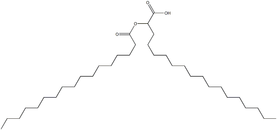 2-Heptadecanoyloxyoctadecanoic acid Struktur