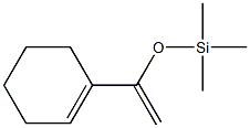 Trimethyl[1-(1-cyclohexenyl)ethenyloxy]silane Struktur