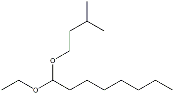 Octanal ethyl(3-methylbutyl)acetal Struktur